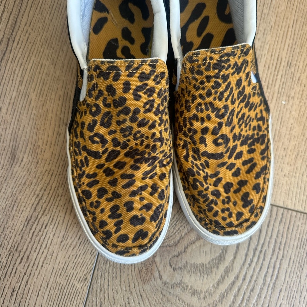 Nike Tan and Black Leopard Print Sneakers